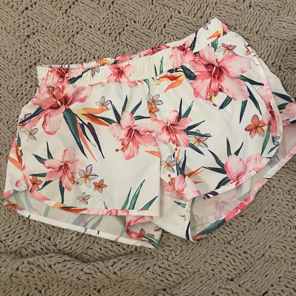 Old navy floral athletic shorts